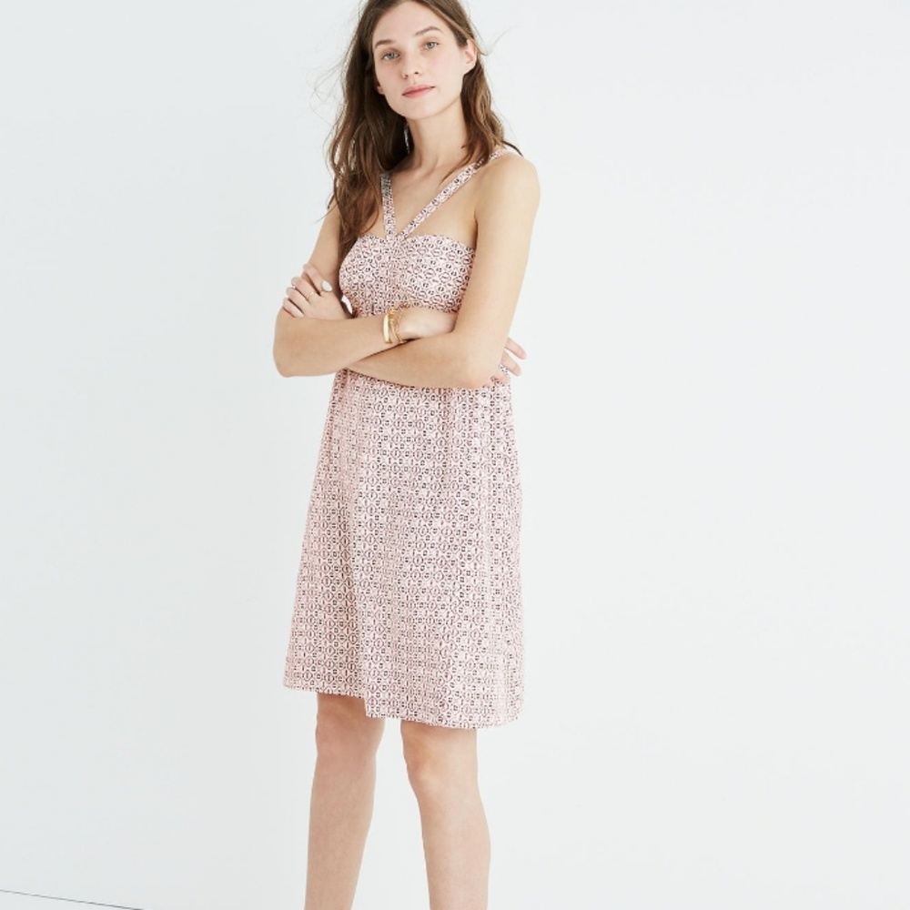 Madewell Silk Convertible Halter Dress NWT